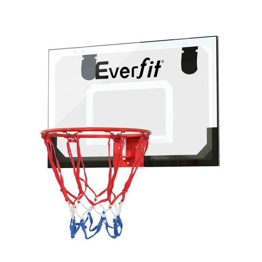 Everfit 23" Mini Basketball Hoop Backboard Door Wall Mounted Sports Kids Black-0